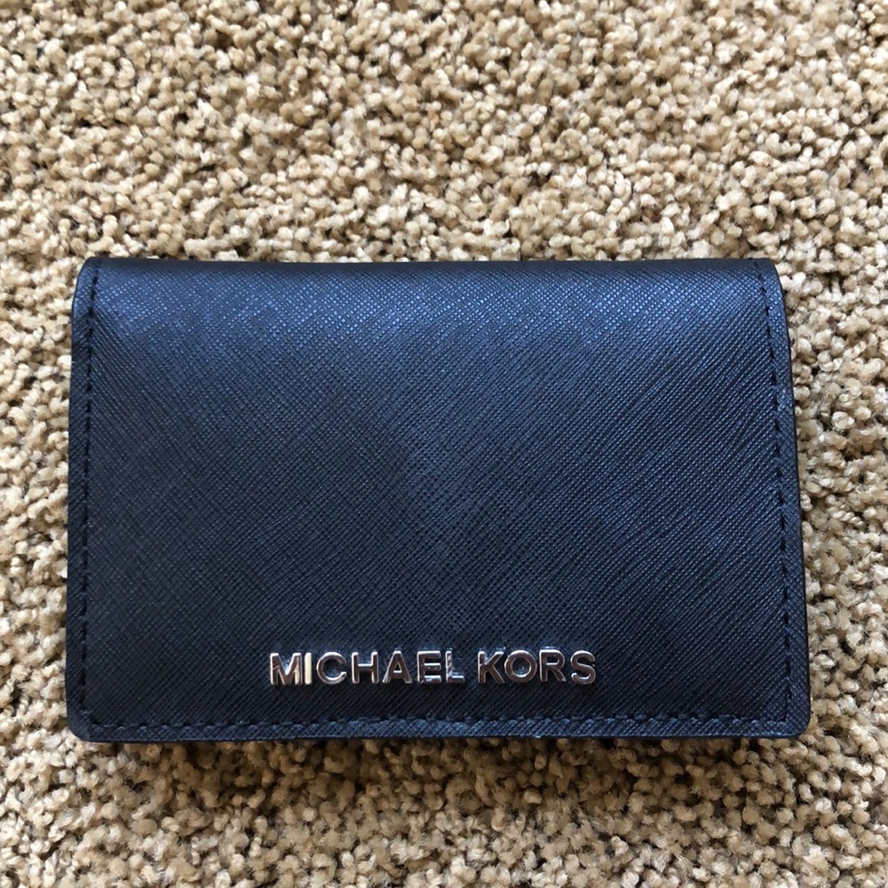 michael kors black small wallet
